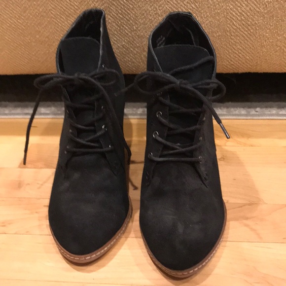 Shoemint faux suede wedge bootie. - Picture 5 of 5